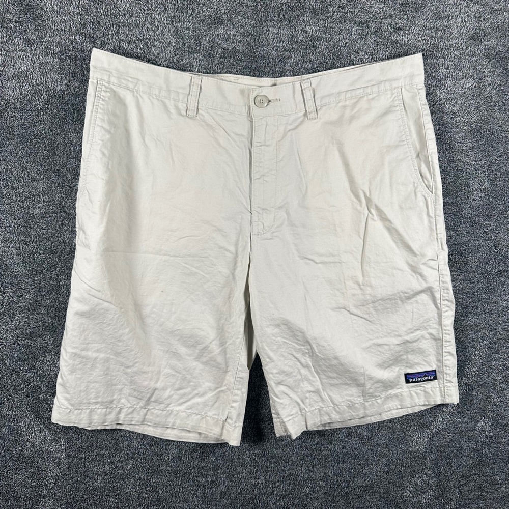 Patagonia Shorts Mens 36 Lightweight All-Wear Hemp 57765 Pelican Beige Outdoor